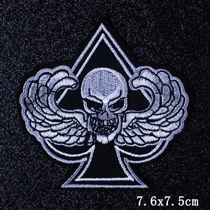3P-PE2720CT Панк письмо вышивка железа на нашивках для одежды мотоциклетные байкерские нашивки на одежде термо-Стикеры для одежды Аппликации полосы DIY G - Цвет: 3P-PE2720CT