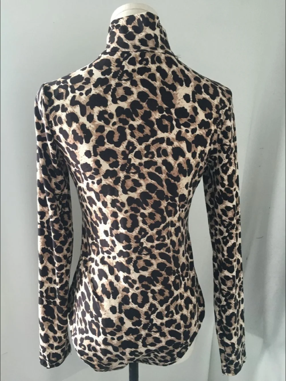 Женский короткий Трикотажный боди с леопардовым принтом сексуальный