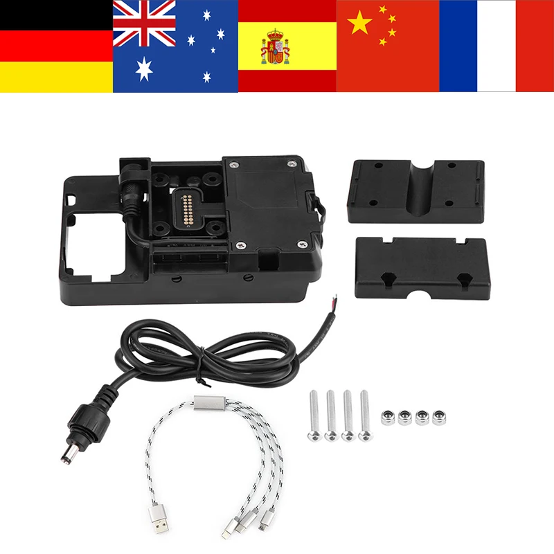 Мотоцикл USB зарядное устройство мобильный телефон ABS держатель Подставка