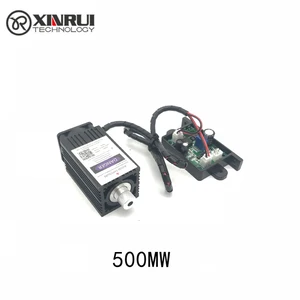 Лазерный модуль для гравировки, 12 В, 500 МВт, нм, синий, фиолетовый, с контролем TTL, лазерная трубка, диодный фокус, регулируемый + очки