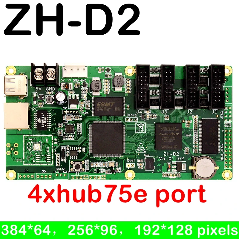 

USB полноцветная светодиодная карта управления, 384*64 пикселей, дисплей, U-диск, асинхронный Светодиодный контроллер для P10,P2.5,p3,p4,p5