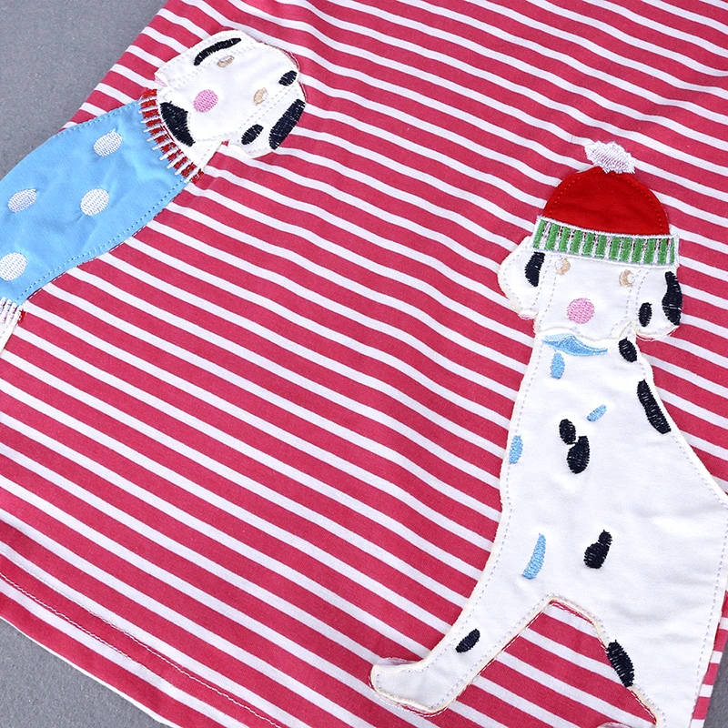 RQ-262 платье костюмы для девочек детские летние платья с полосками Туника