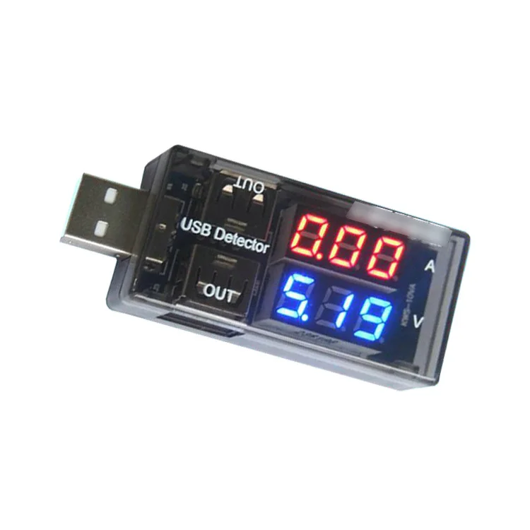 USB детектор тока и напряжения тестер измерительный прибор USB измеритель напряжения тестер двойной стол электронный diy комплект