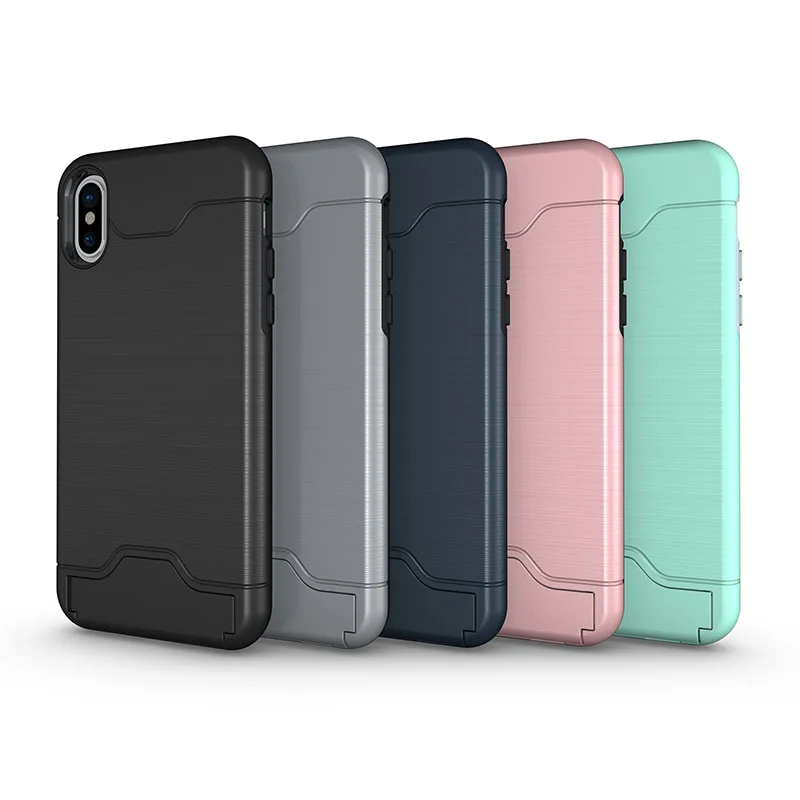 Line Pattern Phone Case for iphone SE 2020 7 8 Plus XS Max XR Luxury Back Cover Card Slot iPhone 6s 6SPlus 7Plus X | Мобильные