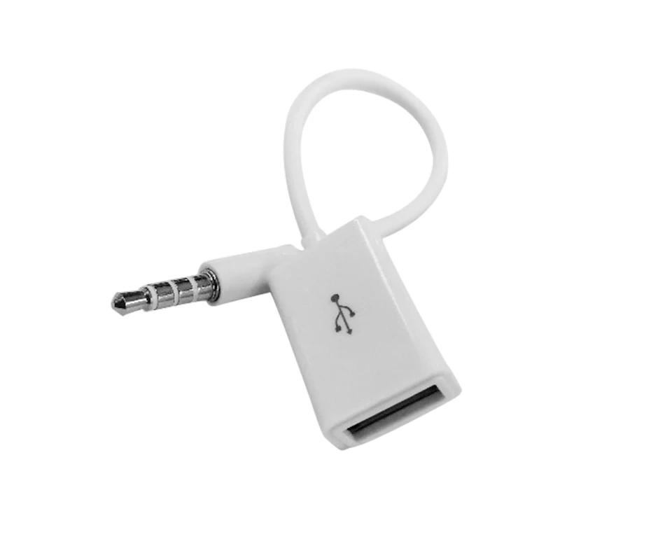 AOSHIKE Автомобильный MP3-плеер 3,5 мм конвертер Мужской AUX аудио разъем к USB 2,0 Женский конвертер кабель адаптер для mp3 USB аксессуары