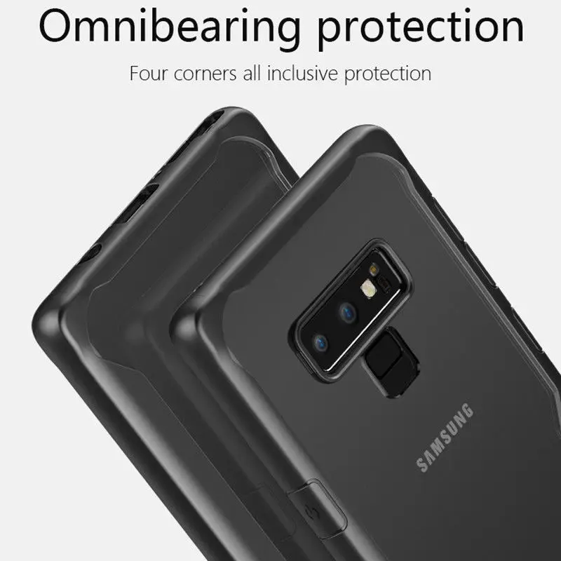 YISHANGOU мягкий силиконовый бампер чехол для samsung Galaxy S10e Примечание 10 8 9 S9 S8 плюс A6 A7 A8 прозрачный твердый пластиковый чехол на заднюю панель