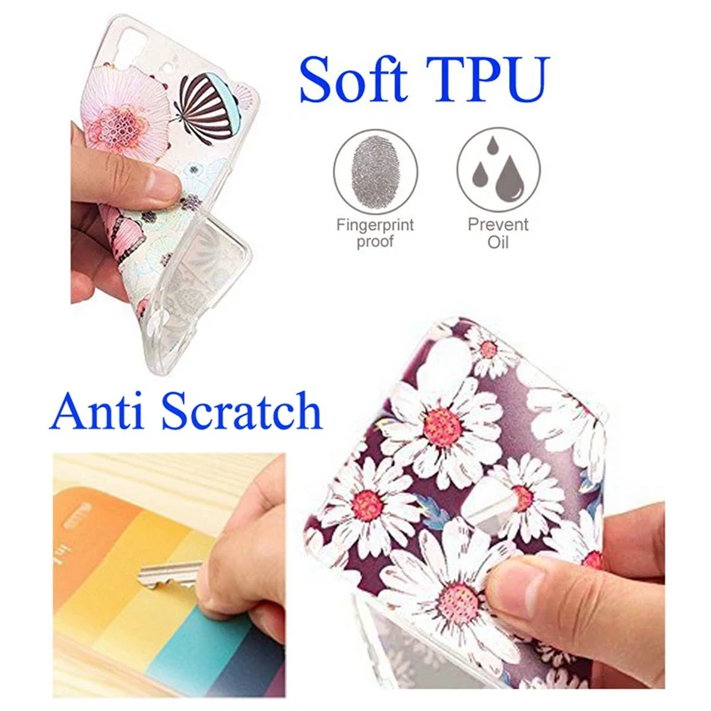 For Huawei P9lite/P8 Lite 2016 2017 Y5 II 2 Y5ii / Y6 Compact Honor 5A LYO-L21 Soft TPU Silicone Pattern Clear Case B046 |