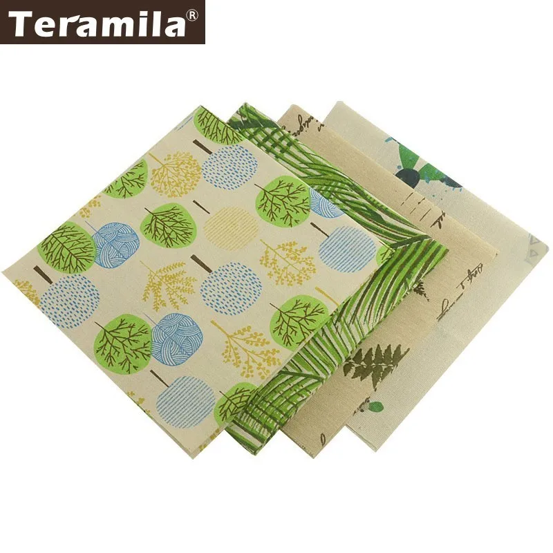 Boosew ткань из хлопка и льна Telas 4 шт. 45x45 см DIY шитьё для подушки занавески нашивки с
