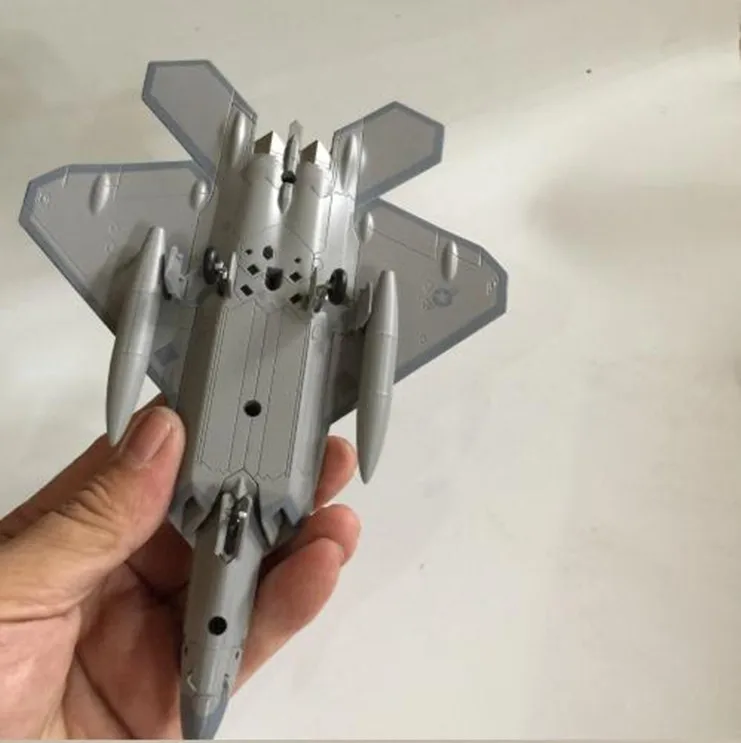 Высокая имитация США F-22 Raptor stealth fighter, 1: 100 Масштаб Сплав Военная Модель самолета, Коллекция Модель