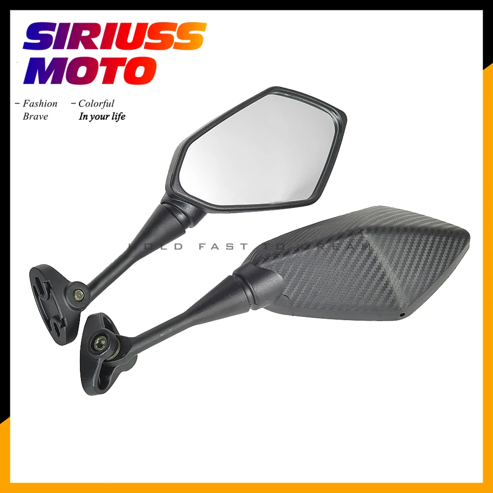 

Carbon Look Motorcycle Mirror Motocross Scooter Rear View Mirror Case for Yamaha YZF R1 R6 R25 R15 R125 R3 R1S R1M FZ6R Mirrors