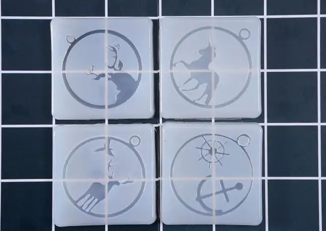 Единорог Купидон Роза Птица Сова олень дерево фоторамка силиконовая форма для