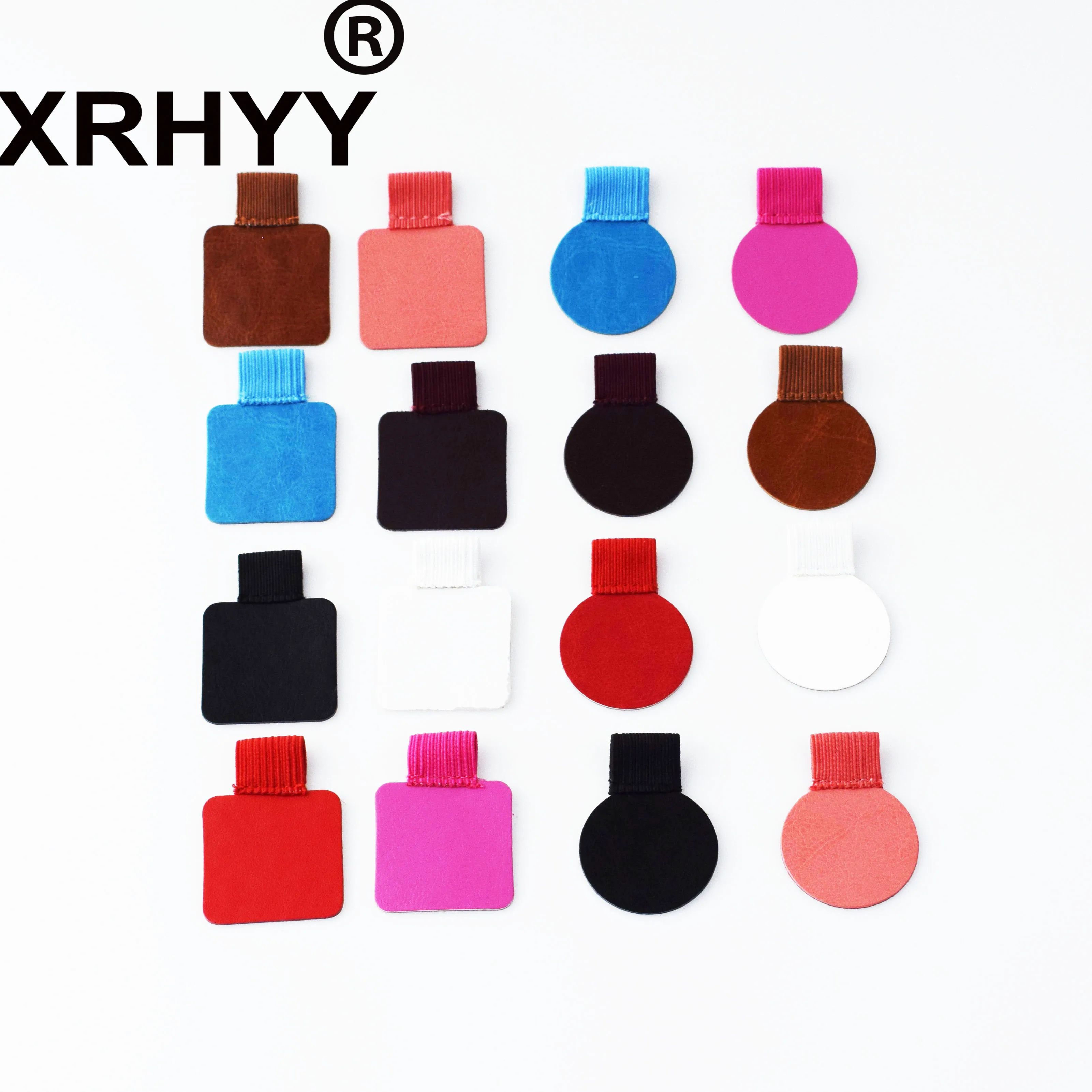 Самоклеящийся кожаный держатель для ручек XRHYY 6 упаковок с эластичным ремешком