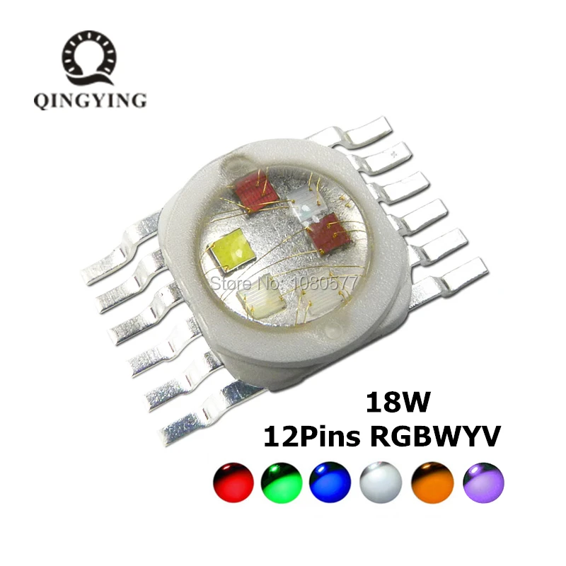 Светодиодный сценический светильник высокой мощности 5 50 шт. 3 Вт 4 15 18 RGB RGBWY