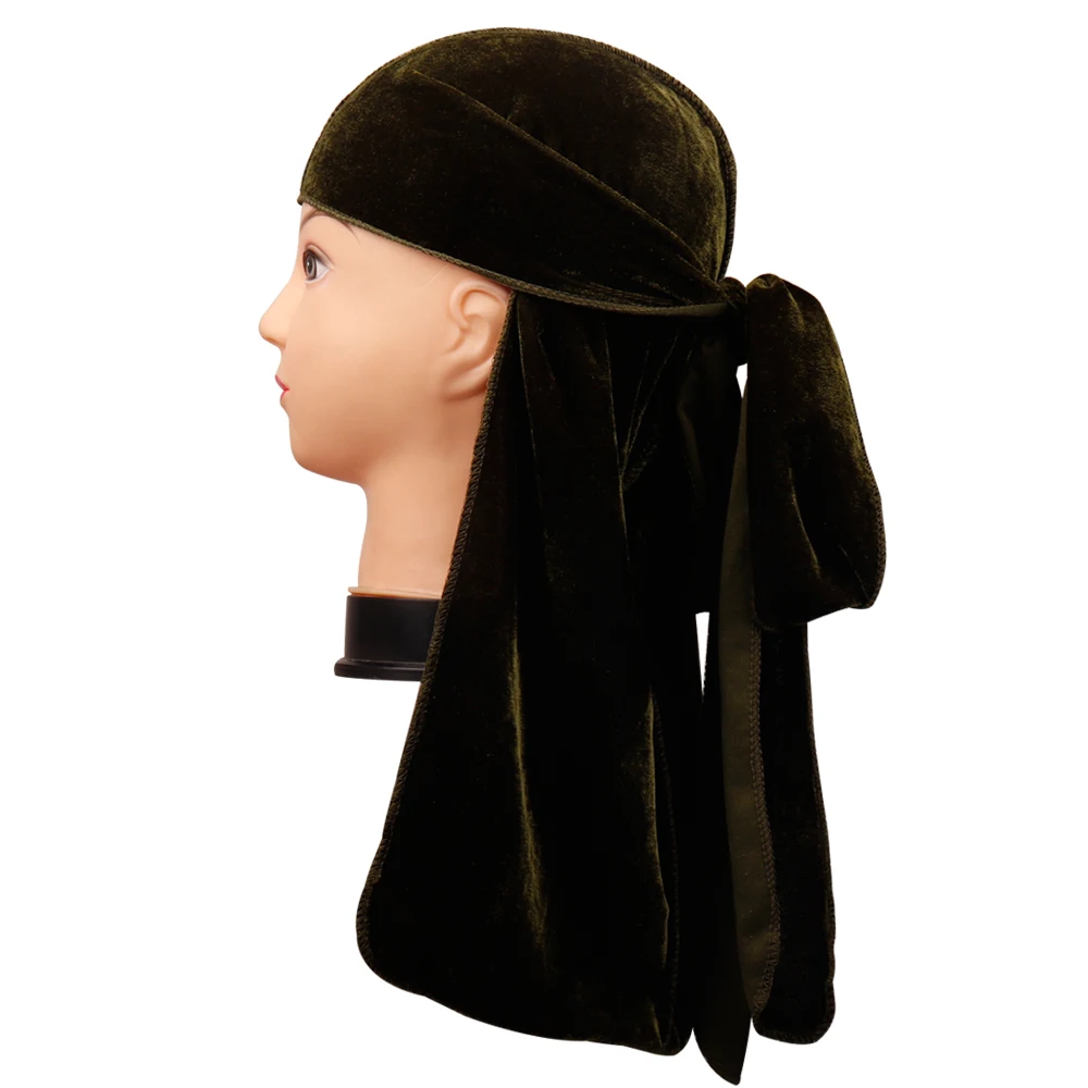 Аксессуары для волос Camo Durag банданы головные уборы для женщин и мужчин длинный хвост пиратская шляпа волны ДУ Бандана тюрбан защитный колпачок