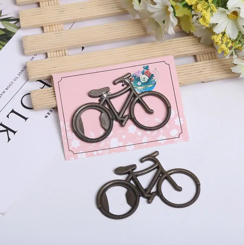

vintage bicycle bike shaped wine bottle opener wedding party favor guest gift present LX4336