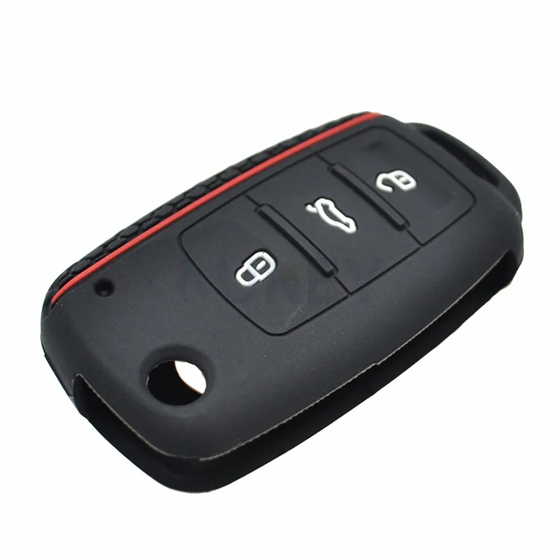 Силиконовый чехол для ключей AX с 3 кнопками SKODA Fabia Octavia Superb Seat Leon Toledo Altea Ibiza