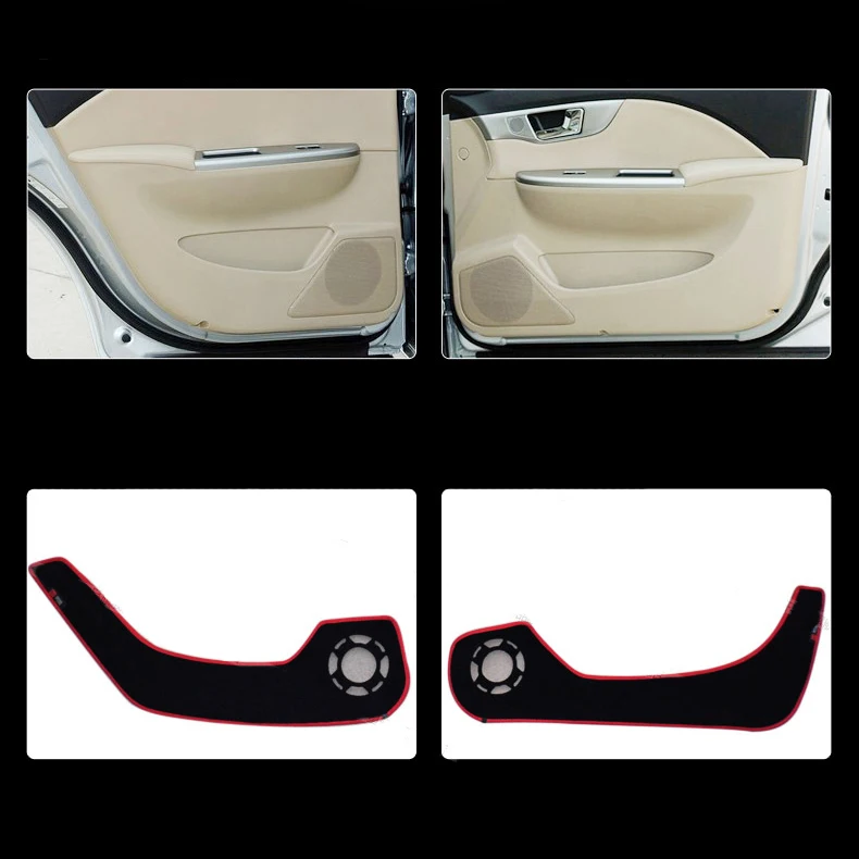 

4 шт., тканевые коврики для защиты дверей, противоударные Декоративные Накладки для Buick Excelle 2008-2015