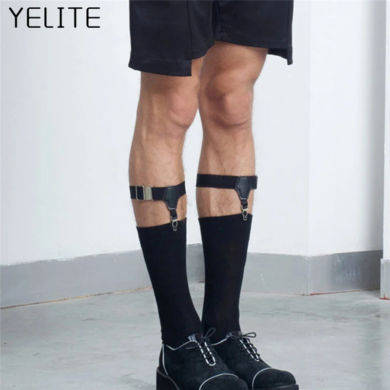 YELITE 2 шт. мужские и женские нескользящие носки с кольцом для подвязки двойной