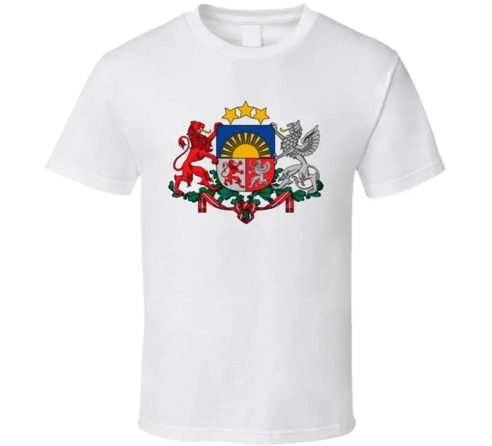 

Hot Sale Summer Latvia Coat Of Arms T Shirt Tee Shirt