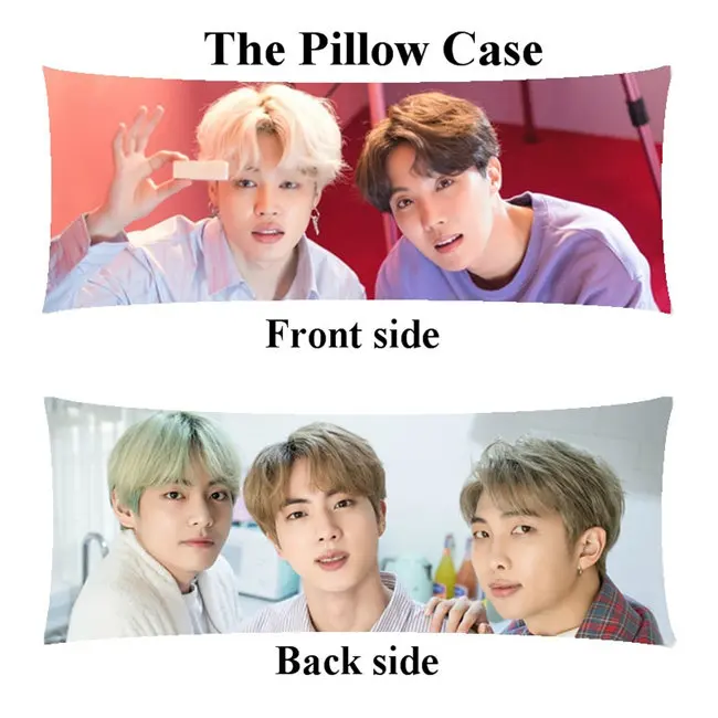 pillowcase Kpop V Bangtan мальчики обнимающие длинные наволочки Ким Тхэ хюнг домашний Наволочка на заказ - Цвет: pillowcase