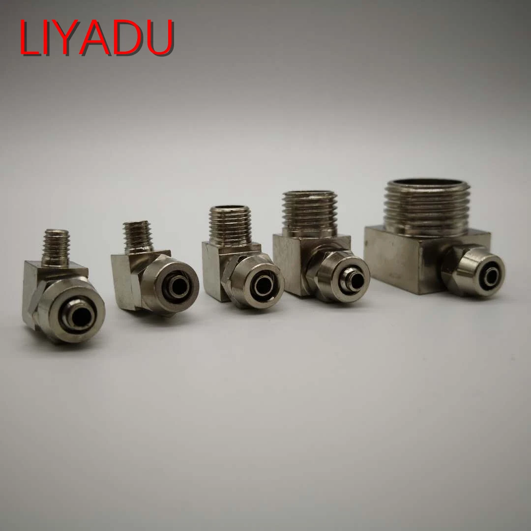 PL4 6 8 10 12 мм Труба для M5 M6 1/8 1/4 3/8 1/2 trachea Быстрый винтовой соединитель медные пневматические компоненты Быстрый Поворотный Шарнир pL