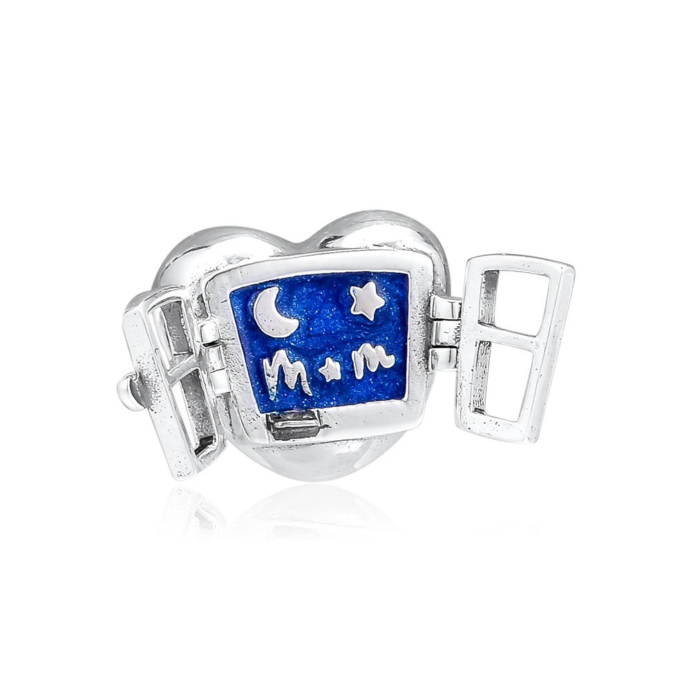 

CKK Bead Charm Sterling Silver 925 Charms Jewelry Original Window Heart Beads Fits Pandora Bracelet Jewelry Making