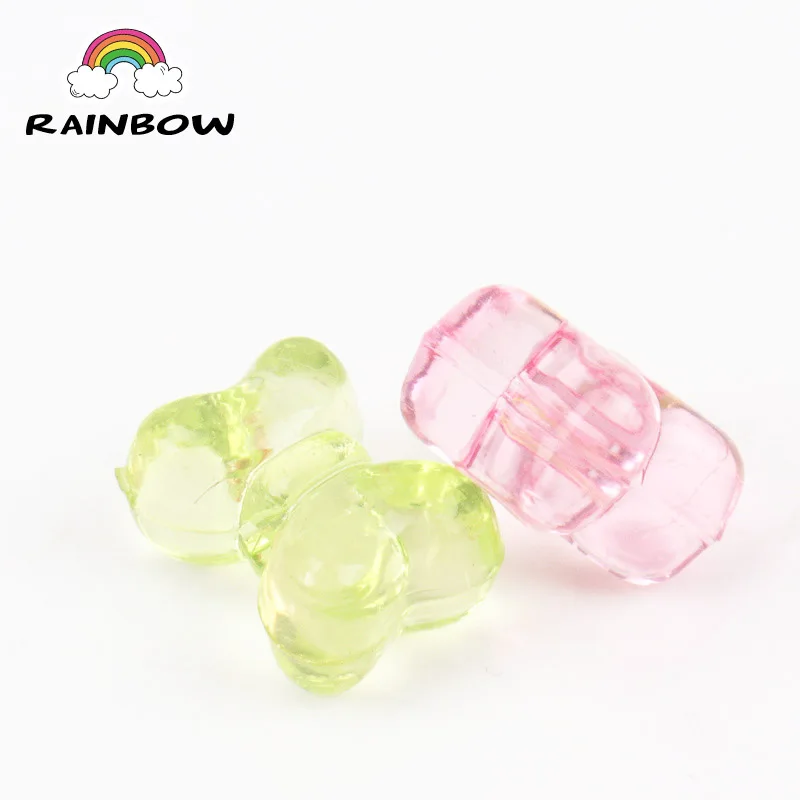 Mixed Cartoon Cute Bowknot Acrylic Charms Beads For Decoration Handmade Jewelry Accessory DIY 12x15mm 50PCs | Украшения и