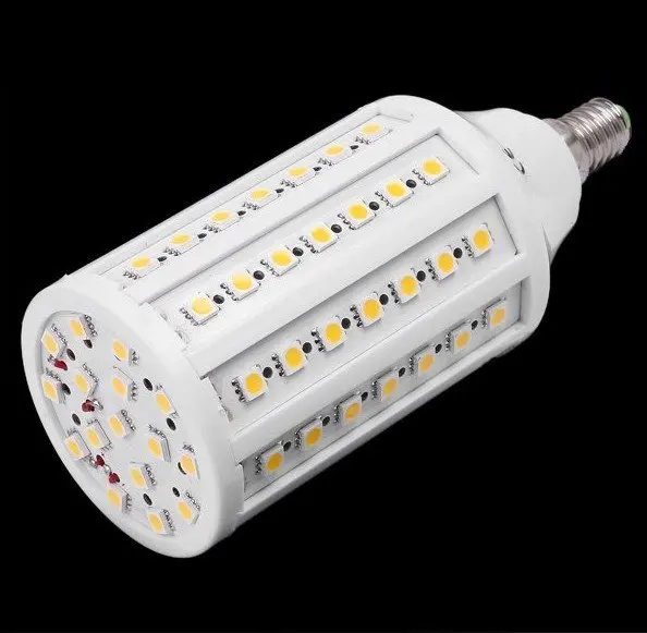 Бесплатная доставка 5050 SMD Светодиодная кукурузная лампа 1550 лм E14 12 Вт 86
