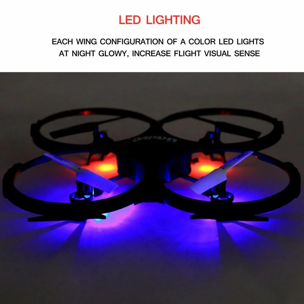 UDI U818A HD 2 4 GHz 4CH 6 осевой гироскоп Безголовый режим RC Quadcopter Drone w/HD 2MP камера