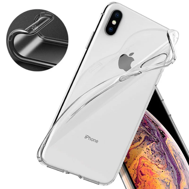 

SUREHIN Nice case for apple iPhone XR XS MAX X 8 7 6 6S plus cover matte case clear transparent soft silicone protective case