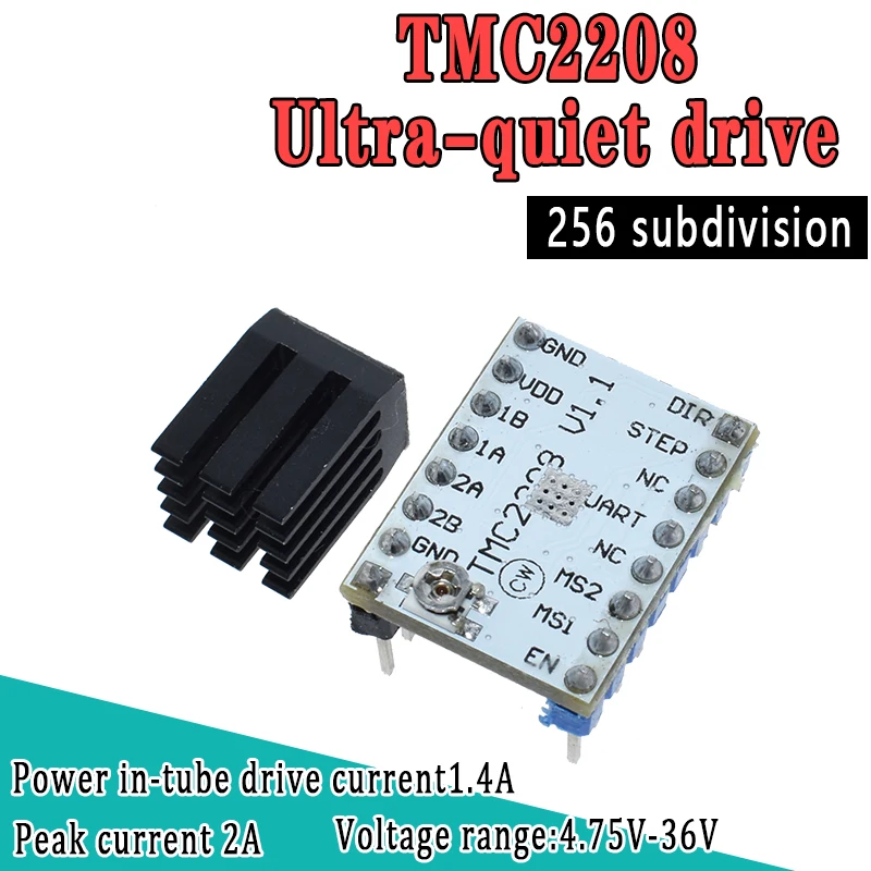 TMC2208 шаговый двигатель бесшумный драйвер StepStick Бесшумная Отличная защита для 3D-принтера Sky V1.3 Совместимость с A4988 DRV8825