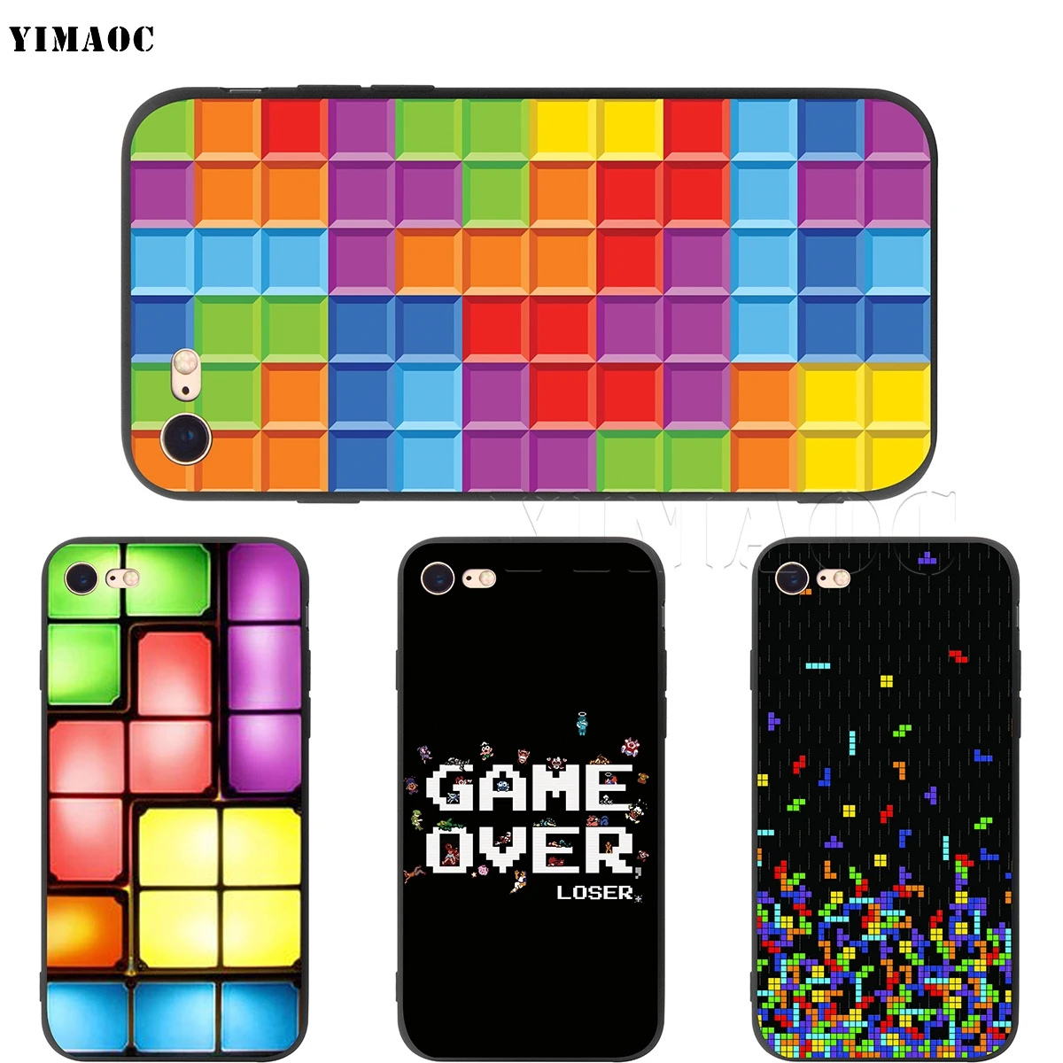 Мягкий чехол YIMAOC для Tetris Apple iPhone SE 2020 5 5s 6 6s 7 8 Plus XR X Xs 11 12 Pro Max mini | Мобильные телефоны