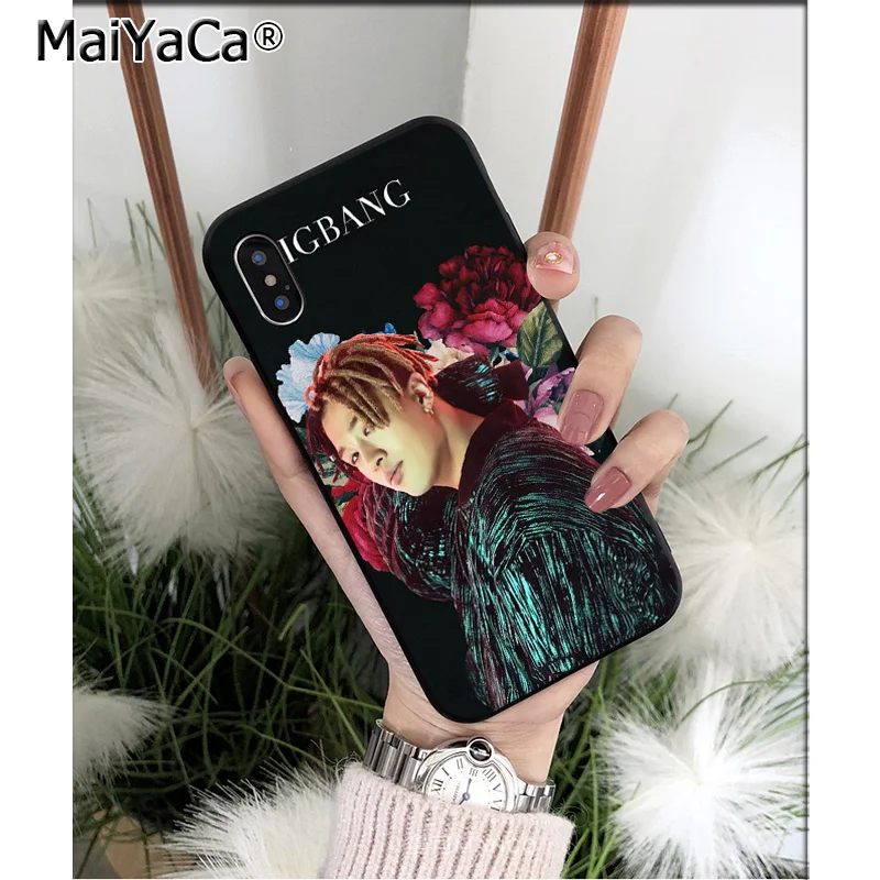 Мягкий силиконовый чехол для телефона MaiYaCa Boy Team Bigbang из ТПУ iPhone 5 5Sx 6 7 7plus 8 8Plus X XS MAX