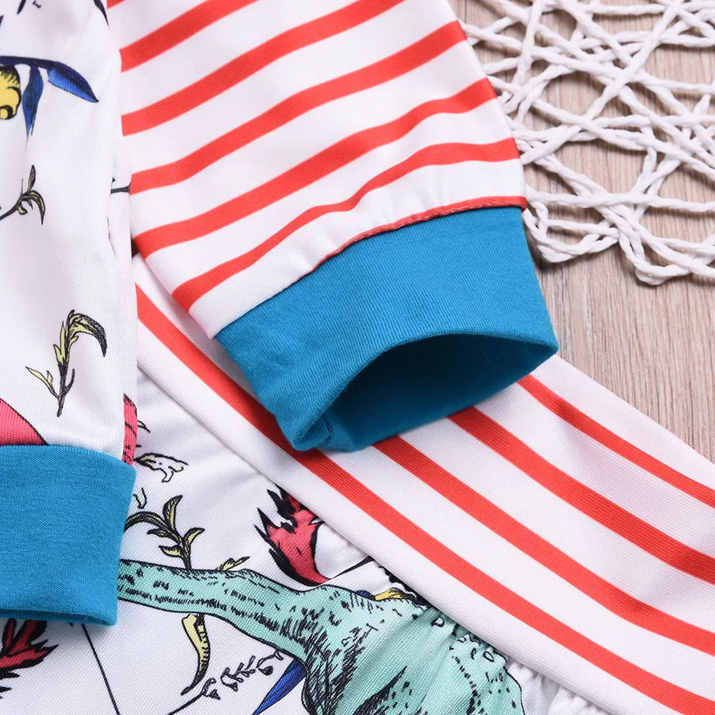 Комплект летней одежды для маленьких мальчиков хлопковый топ в полоску с