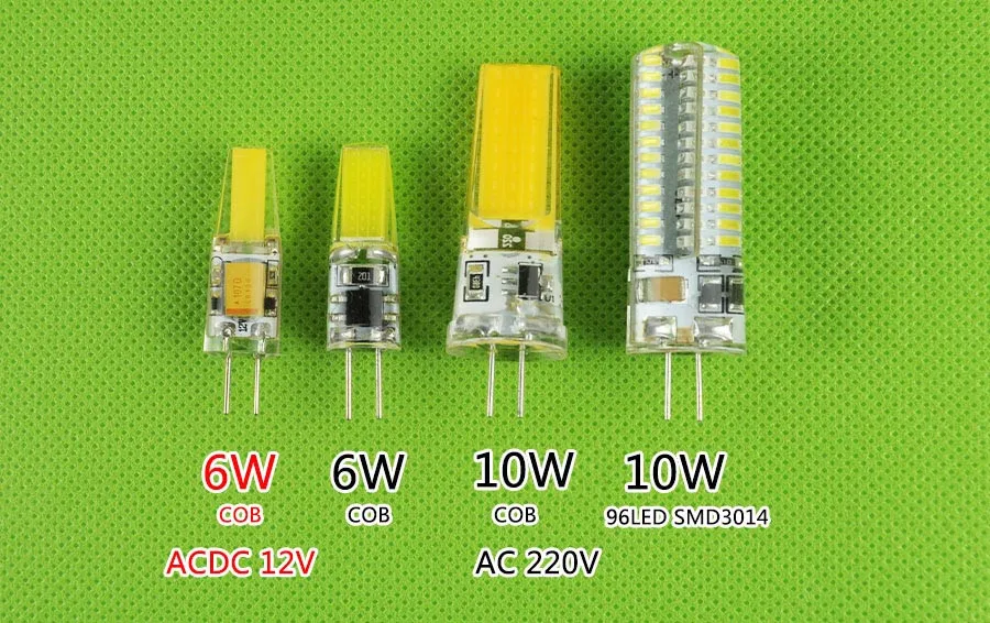 G4 220 В ACDC 12 В COB светодиодный светильник 4 Вт 6 Вт 12 Вт светодиодный G4 COB лампа DC12V 3 Вт 5 Вт 10 Вт Кристалл светодиодный светильник лампа Точечный светильник люстра лампада