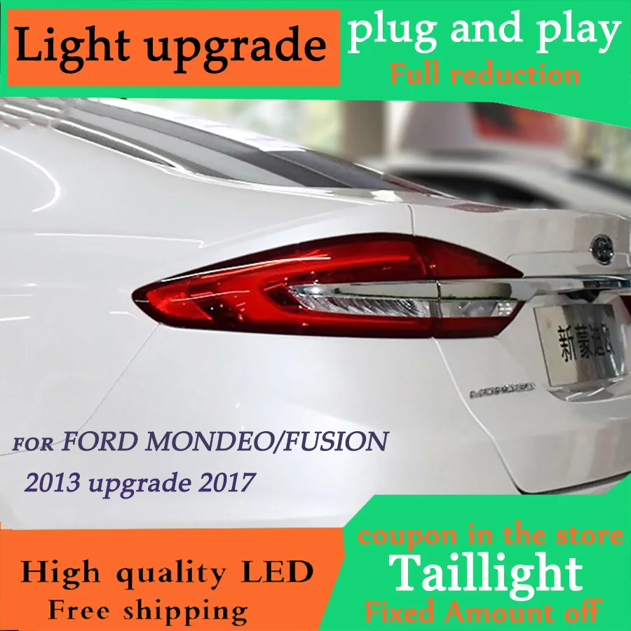 D-YL Стайлинг автомобиля для Ford Mondeo Fusion 2013-2016 задние фонари обновление 2017 задний
