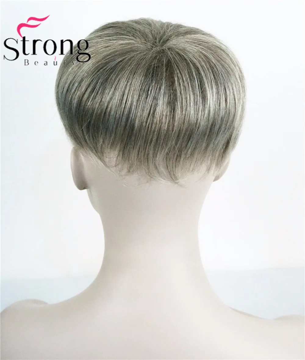 Женский парик StrongBeauty синтетические волосы короткие накладные кусок волос на