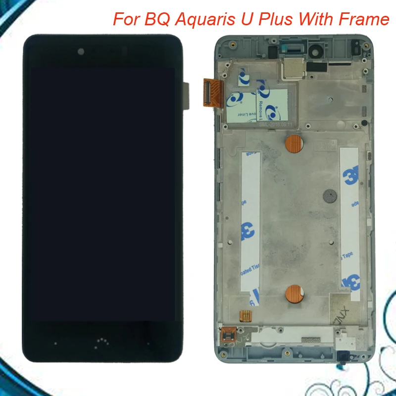 100% протестирован ОК для BQ Aquaris U plus ЖК-дисплей + фоторамка запасные части
