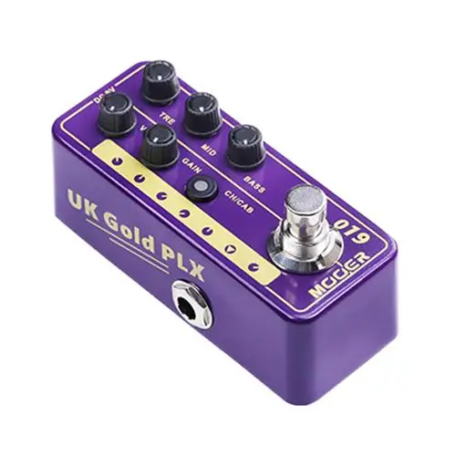 MOOER 019 UK Gold PLX гитарная педаль высокого качества двухканальный предусилитель независимый 3 полосный эквалайзер