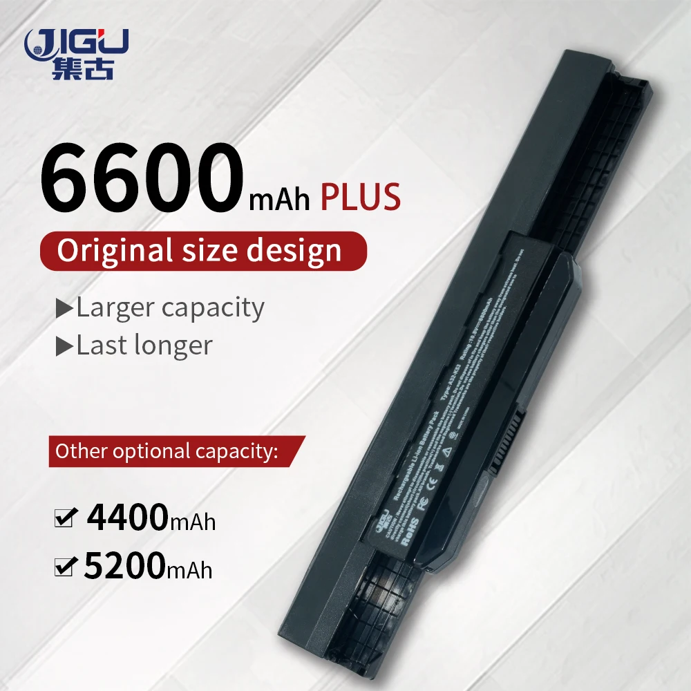 JIGU Новый Батарея A53 A31 K53 для Asus A42 K43 K53BY A43 K53E A41 K53F K53SJ X53U K53S/E K53SD K53U X44 A32 k53 X43TA|battery for