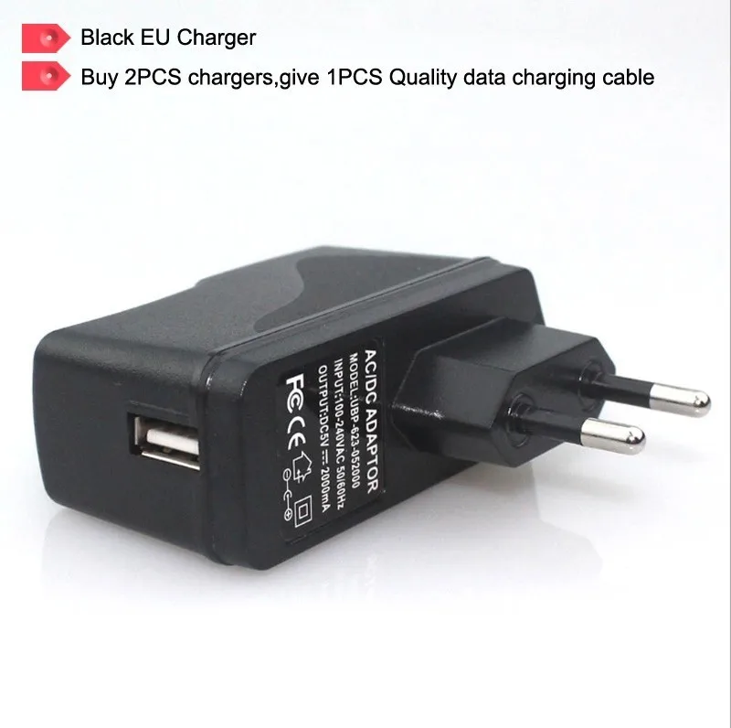 Универсальное зарядное устройство для мобильного телефона ЕС Подключите USB Зарядное устройство высокой мощности 2A USB Адаптеры питания смарт зарядки для Apple Samsung iPad Планшеты - Тип штекера: Black EU PLUG