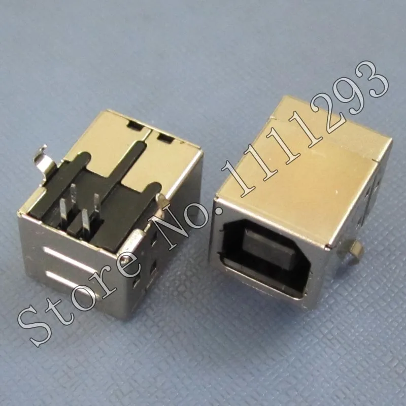 20 шт./лот гнездовой разъем USB Тип B B/F 90 &quotDip черный|jack female|jack socketsocket storage |