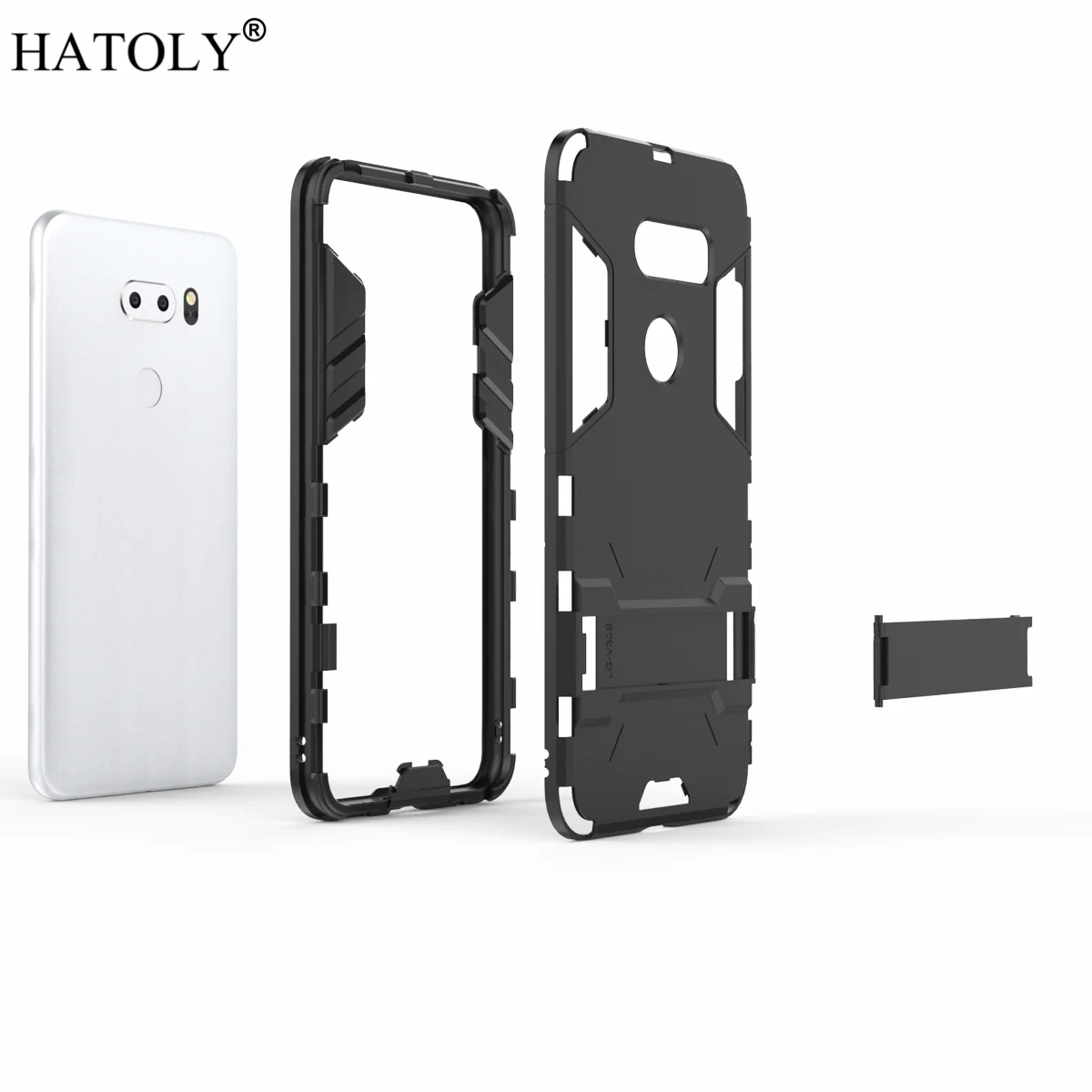 Чехол HATOLY для LG V30S резиновый чехол-броня робота тонкий жесткий чехол телефона ThinQ