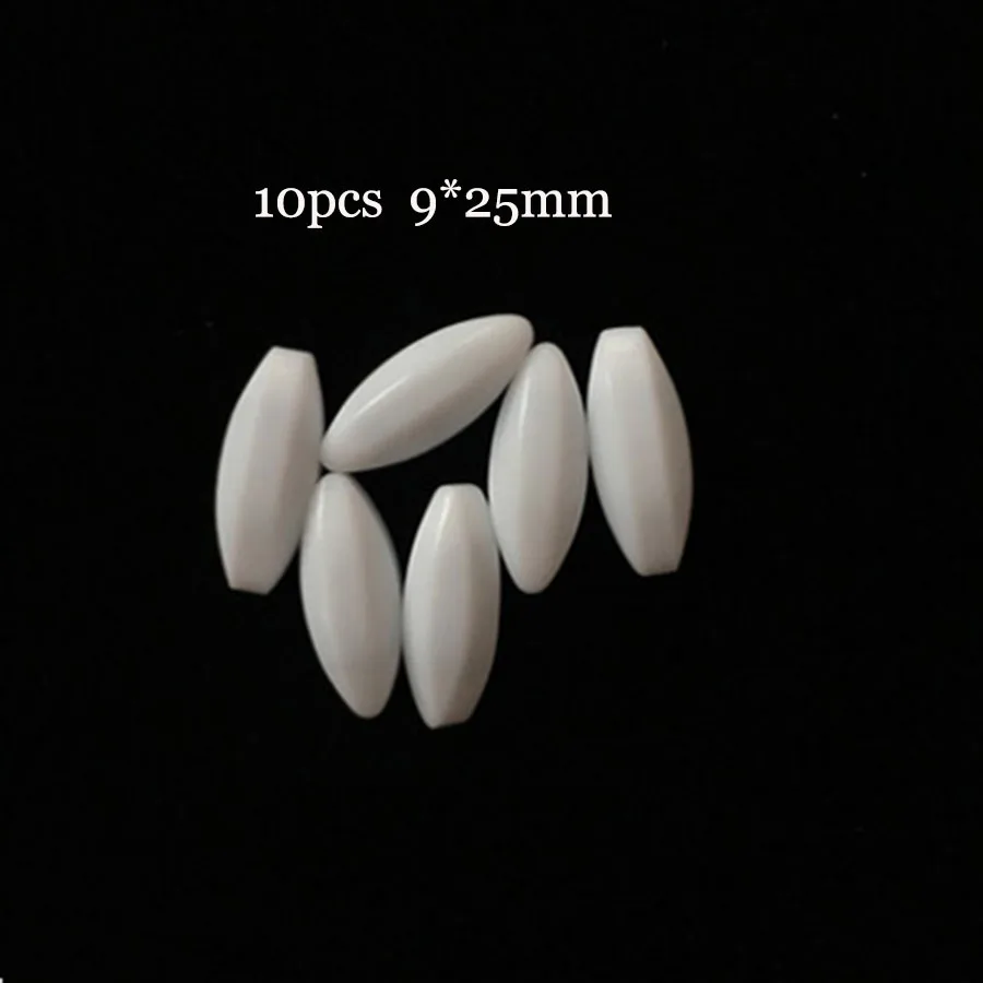 

10pcs 9*25mm Egg Shape PTFE Magnetic Stirrer Mixer Stir Bars with White Color