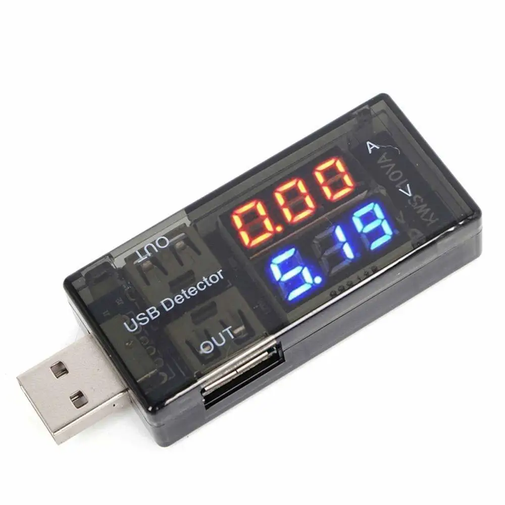 3-7,5 в двойной USB ток напряжение зарядный детектор тестер Красный Синий Вольтметр аккумулятора зарядное устройство для амперметра доктор