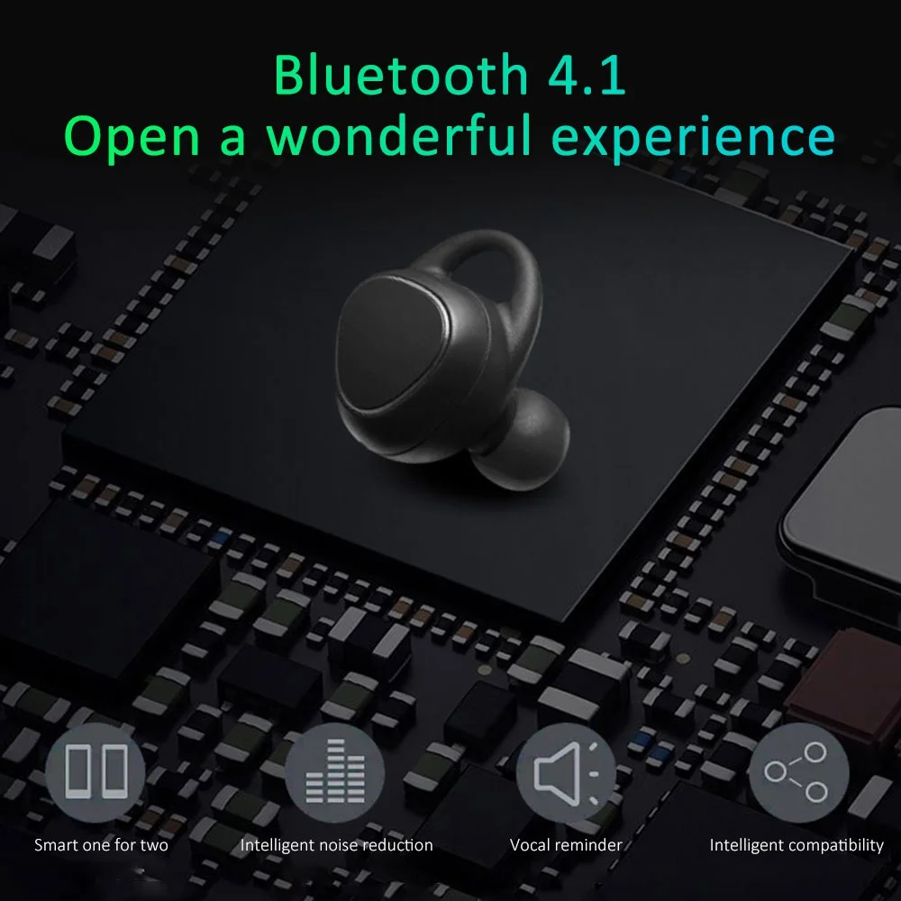 TWS мини беспроводные Bluetooth наушники для Xiaomi Iphone samsung Handsfree стерео вкладыши спортивные наушники Телефон с микрофоном зарядная коробка