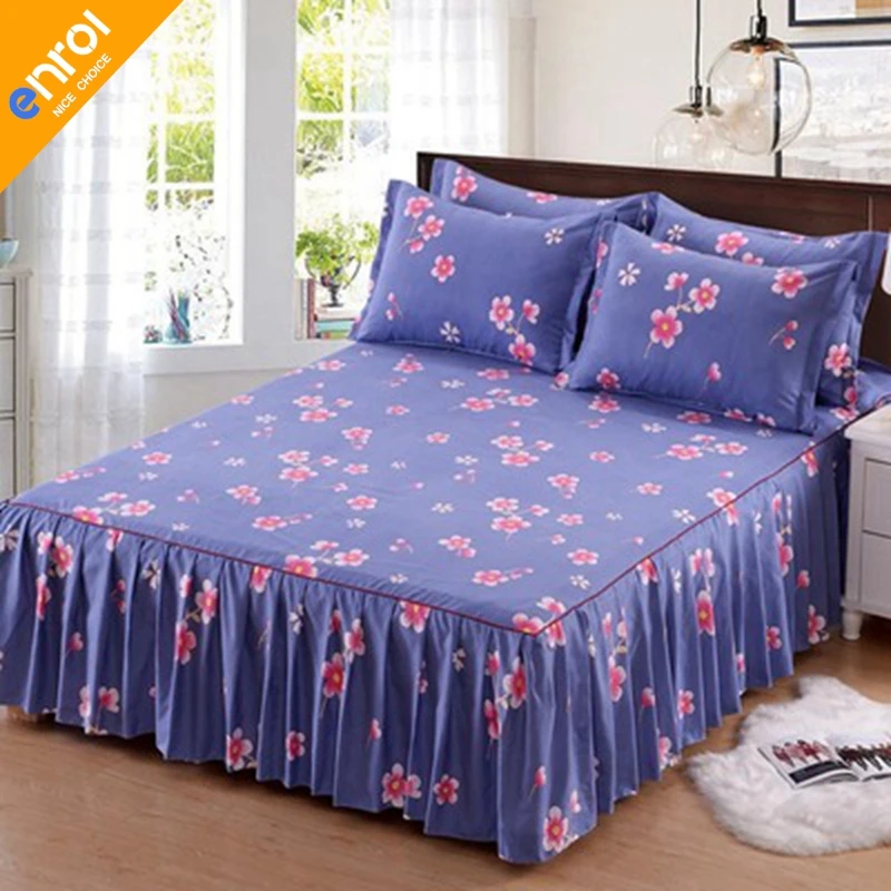 3 шт. покрывало с цветочным рисунком изящное кружевное простыня для спальни юбка