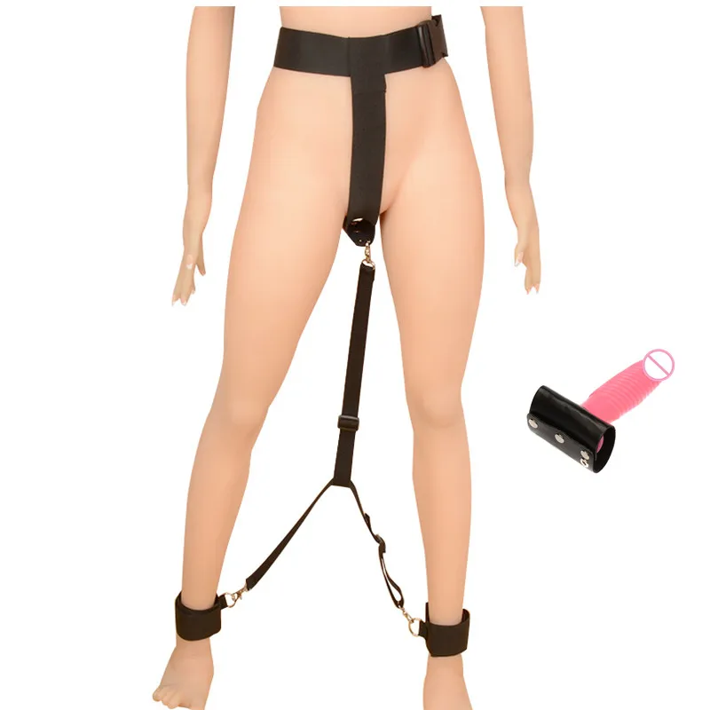 Black Women Leather Bdsm Bondage Restraints Female Masturbation Devices Restraint Adjustable Chastity Belt Sex Products | Красота и