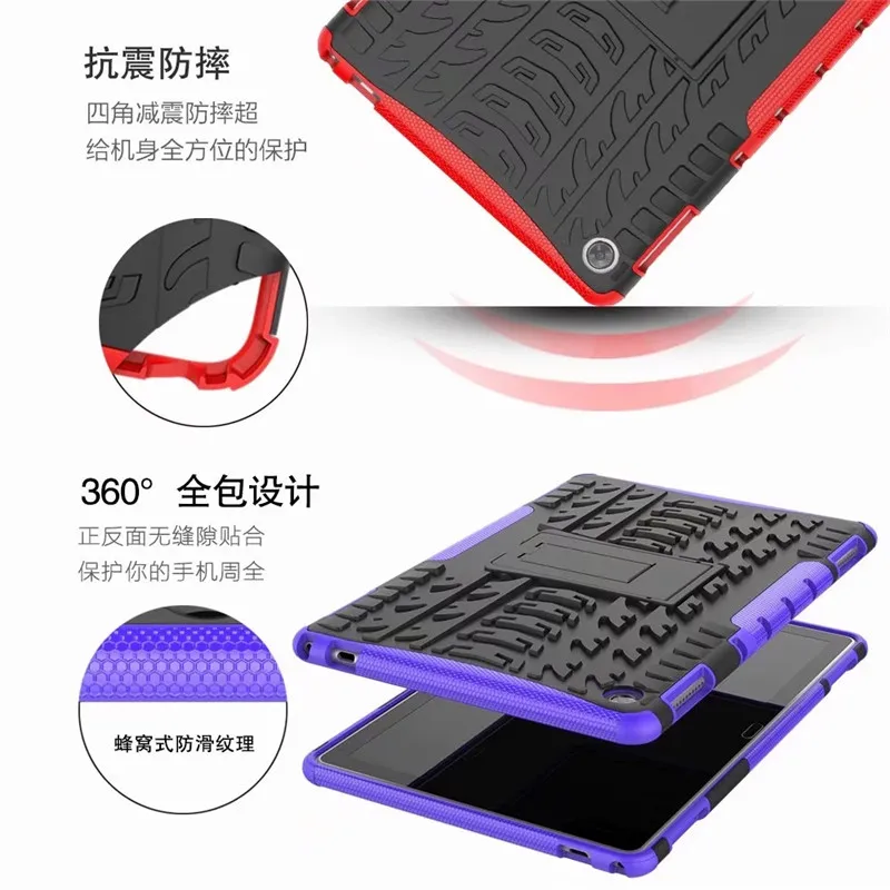 New TPU+PC Back Case For Huawei MediaPad M5 lite 10 BAH2-W19/L09/W09 Tablet Stand Cover 10.1 inch+Film+Pen | Компьютеры и офис