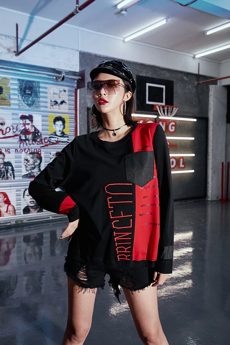 Max LuLu, модные корейские женские топы с вышивкой, футболки, женские джинсовые футболки, хлопковая одежда Harajuku, Женская Весенняя футболка